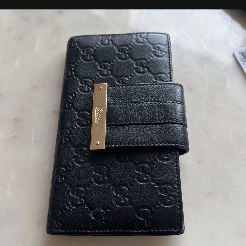 Gucci wallet black leather